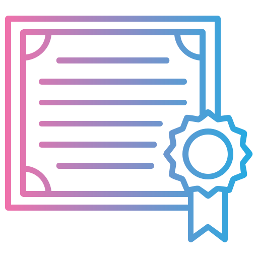 Icône diplôme et certifications